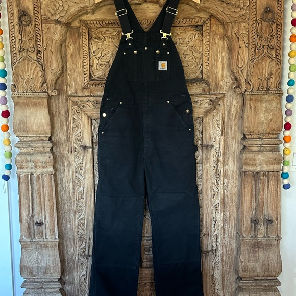 Carhartt Other - Carhartt Black Double Knee Overalls